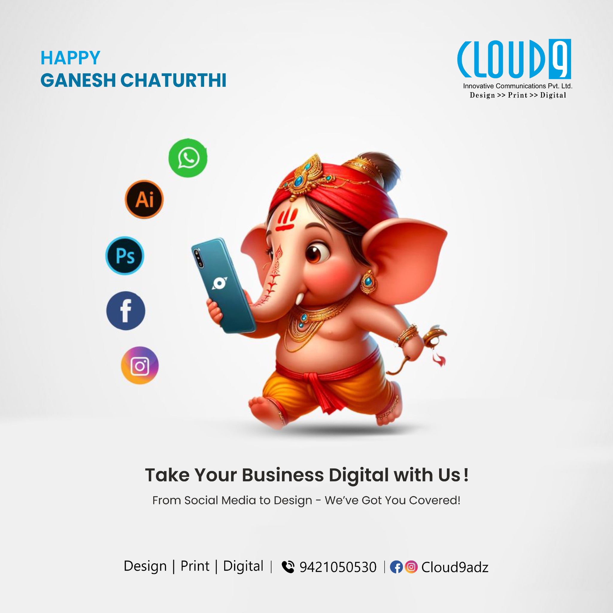 Ganesh Chaturthi digital creative